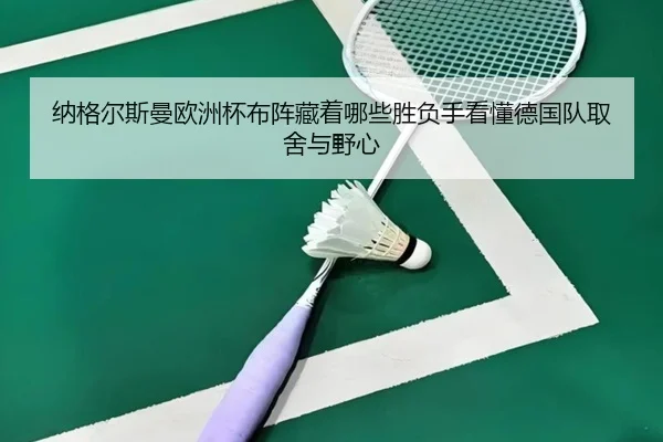 纳格尔斯曼欧洲杯布阵藏着哪些胜负手看懂德国队取舍与野心